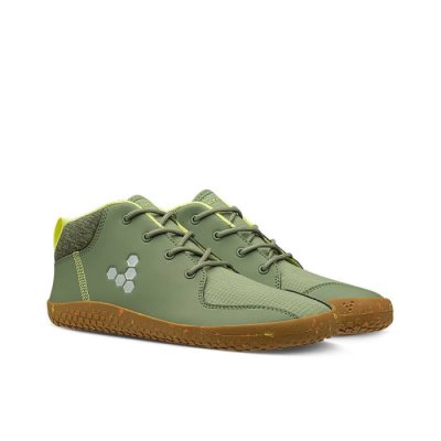 Vivobarefoot Juniors' Primus Bootie All Weather School Shoes - Green USA [CXB953814]